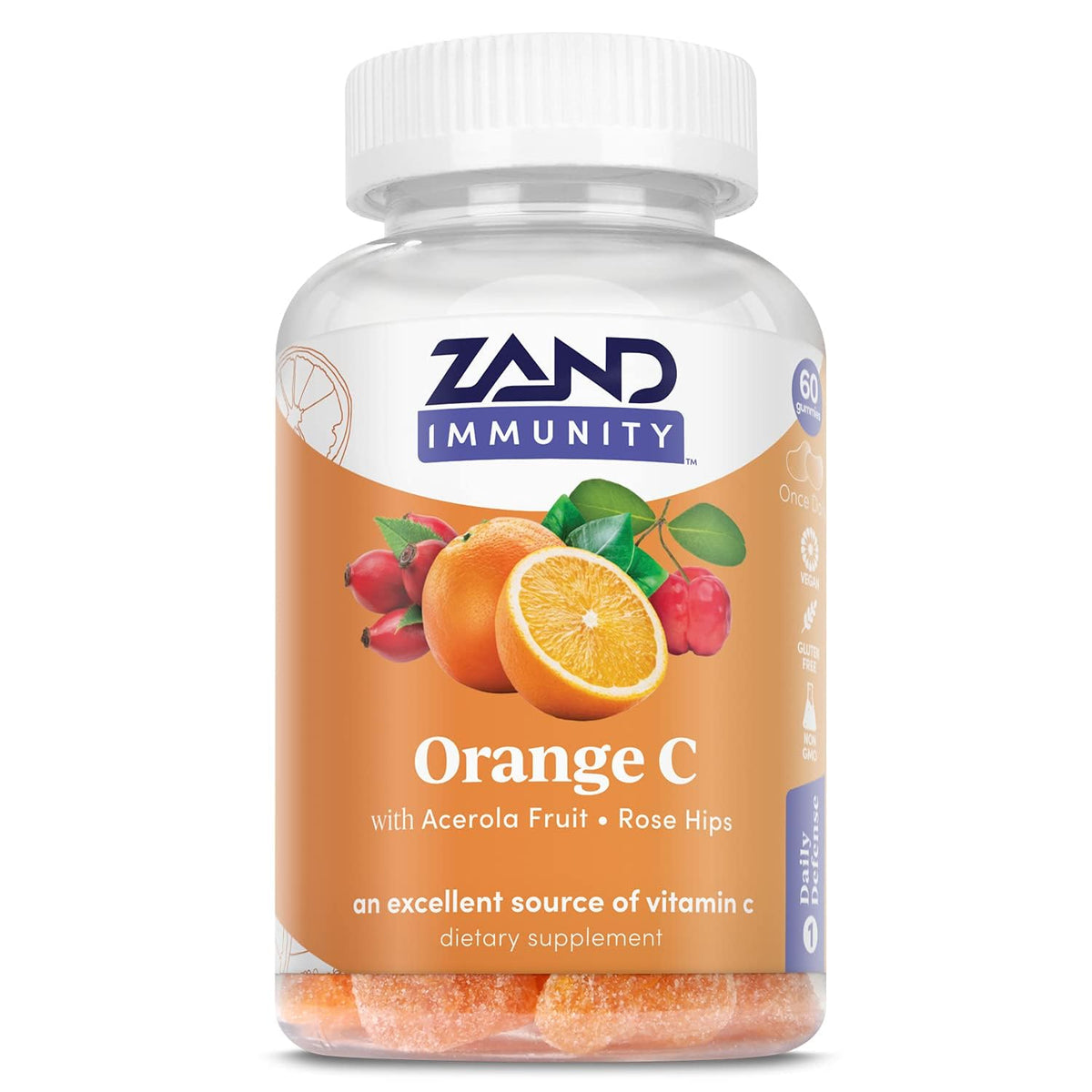 ZAND gomitas frente del envase con presentación clara y beneficio práctico