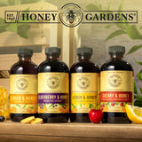 ZAND Honey Gardens frasco en cocina rústica transmitiendo origen artesanal y calidad