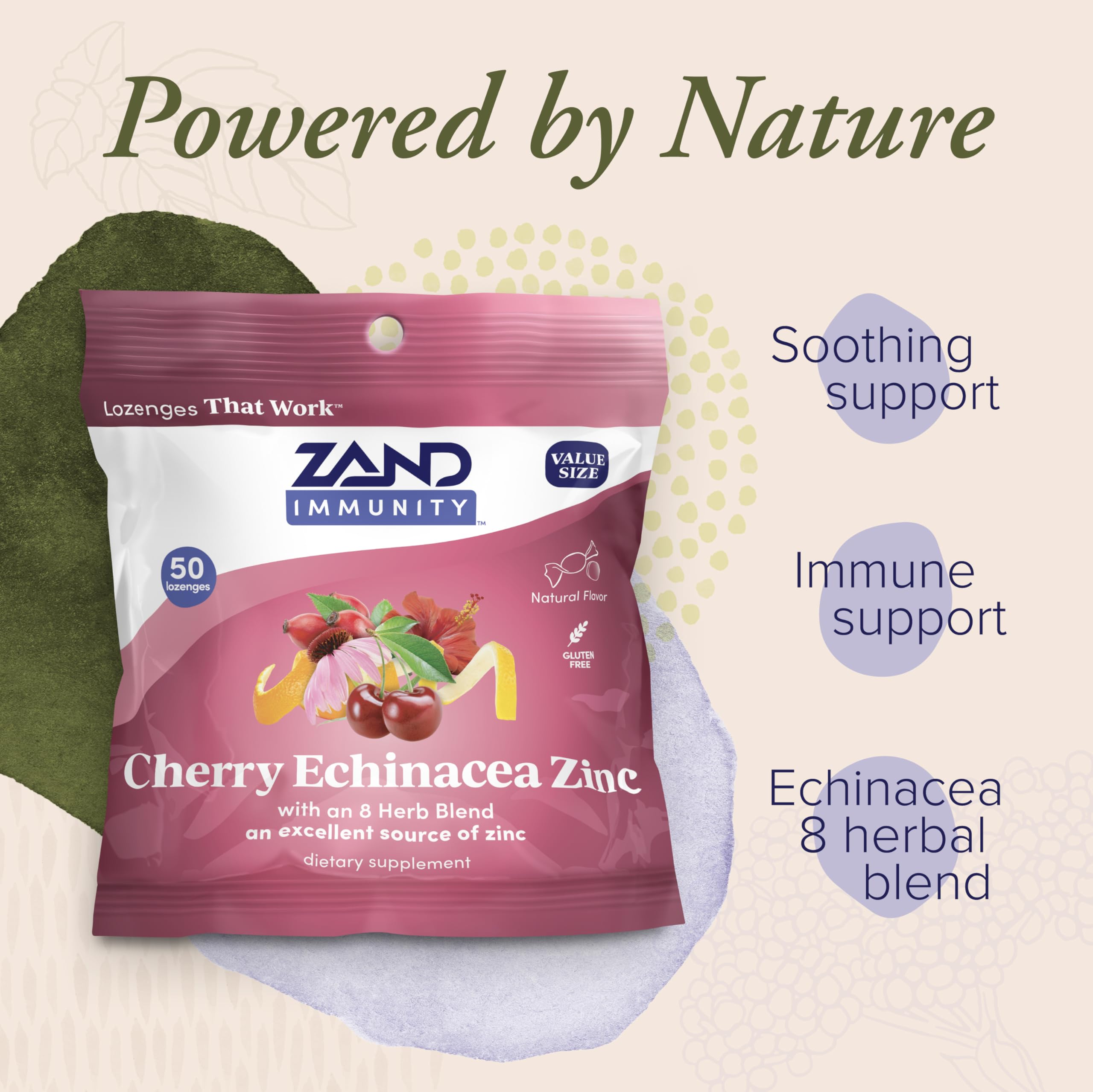 ZAND pastillas en mano para comparar tamaño y facilidad de uso