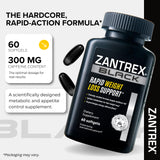 Zantrex Black cápsulas detalle de textura que facilita la ingestión
