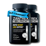 Zantrex envase frontal mostrando presentación de 120 softgels y beneficio de apoyo metabólico