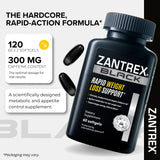 Close-up del softgel Zantrex Black destacando textura suave y rápida absorción