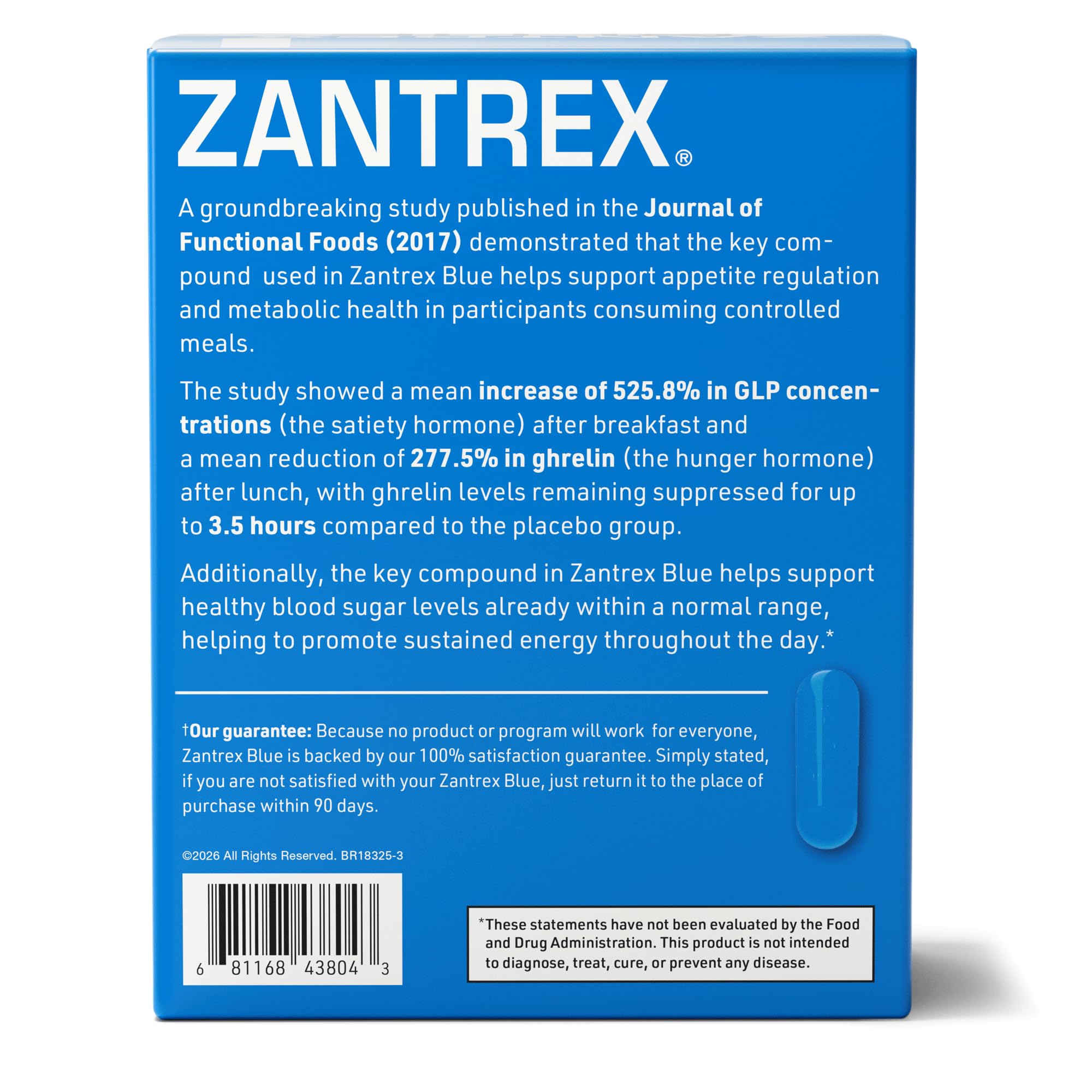 Zantrex etiqueta con información y beneficios clave para elección informada