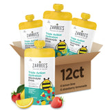 Zarbee's vista frontal del pouch mostrando diseño y marca para hidratación fácil