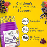 Zarbee's etiqueta nutricional en primer plano, información clara