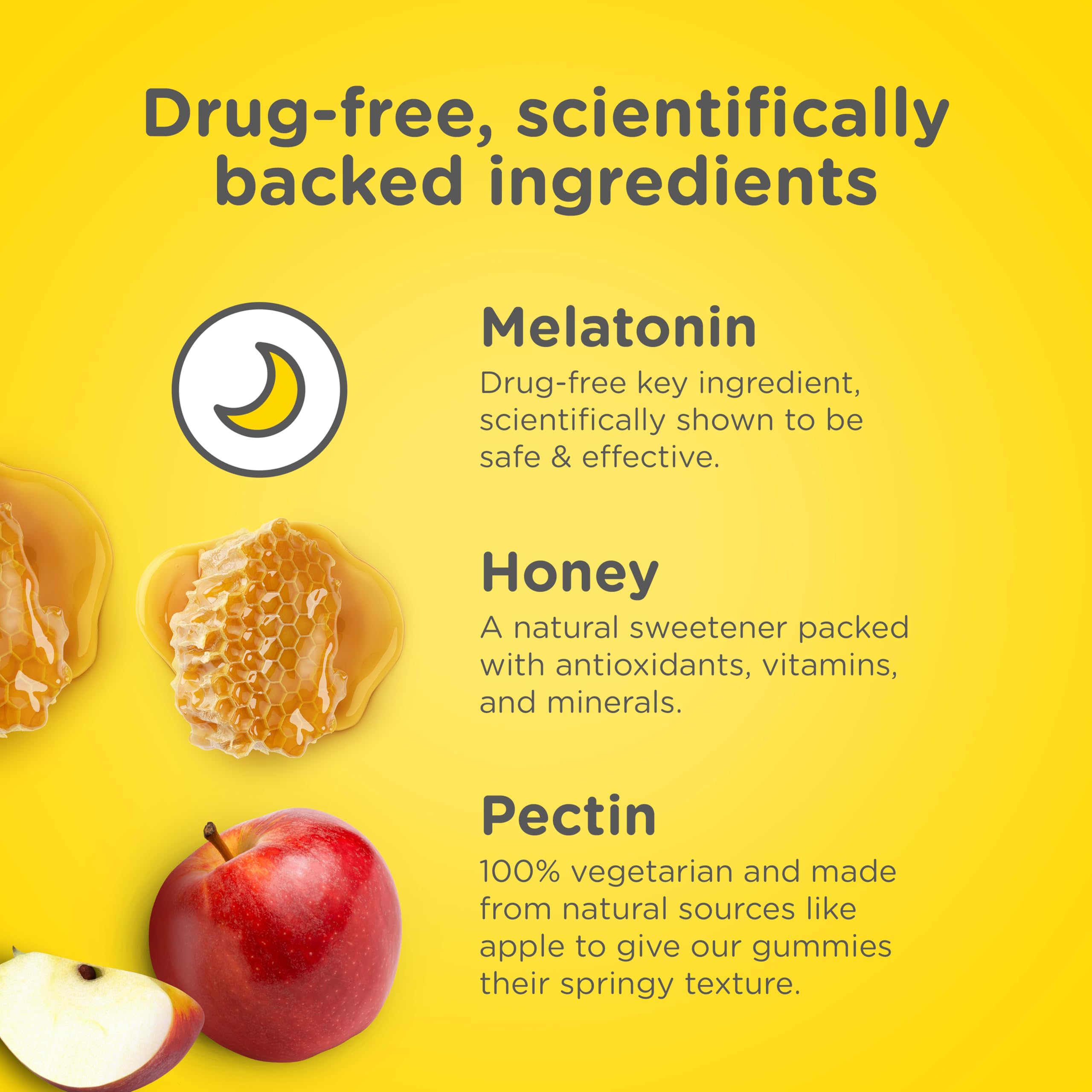 Primer plano de textura de gominola Zarbee's mostrando pectina y apariencia masticable