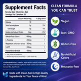 ZAYMAN etiqueta de ingredientes con lista clara y beneficios botánicos