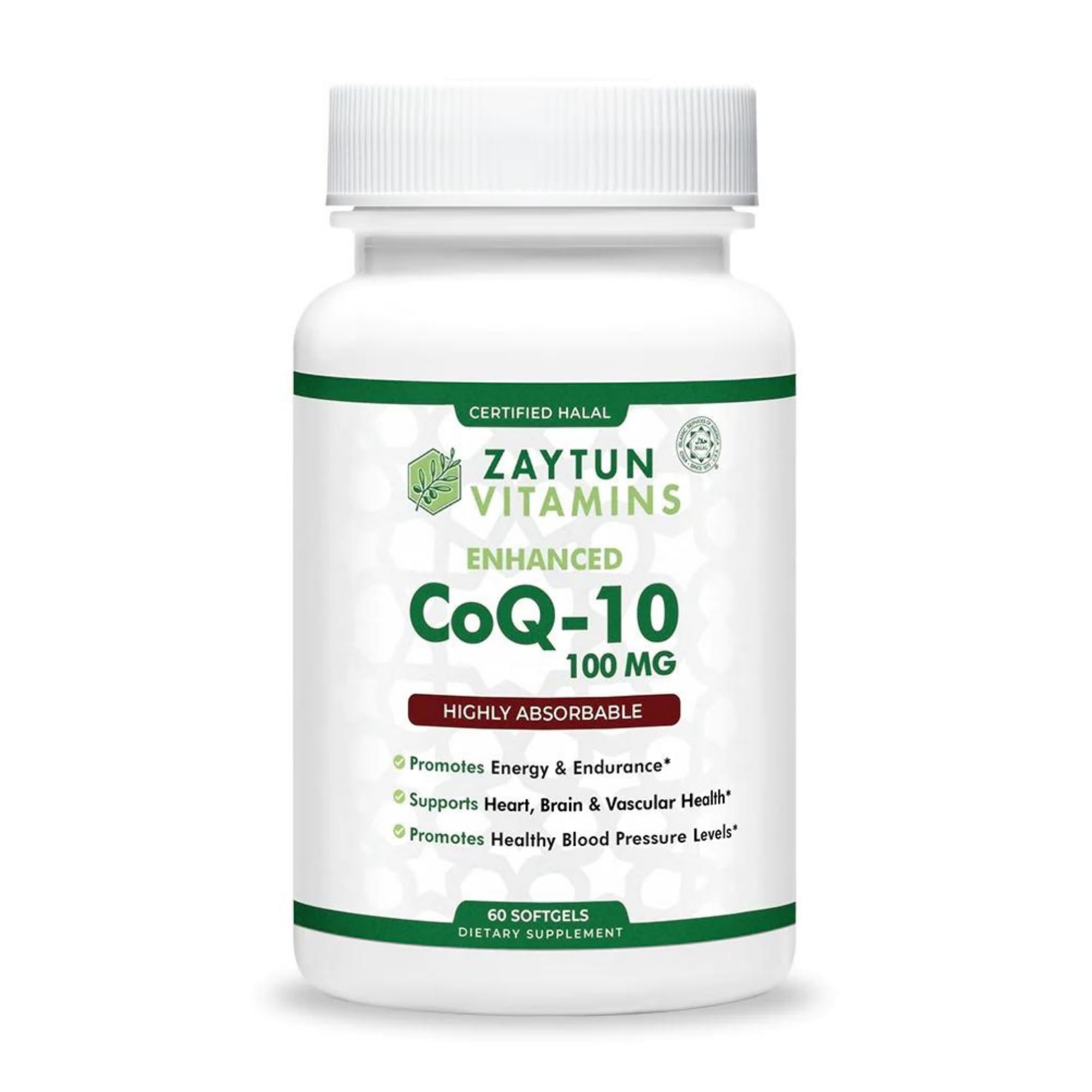 Zaytun Vitamins frasco frontal mostrando diseño y beneficio alta absorción
