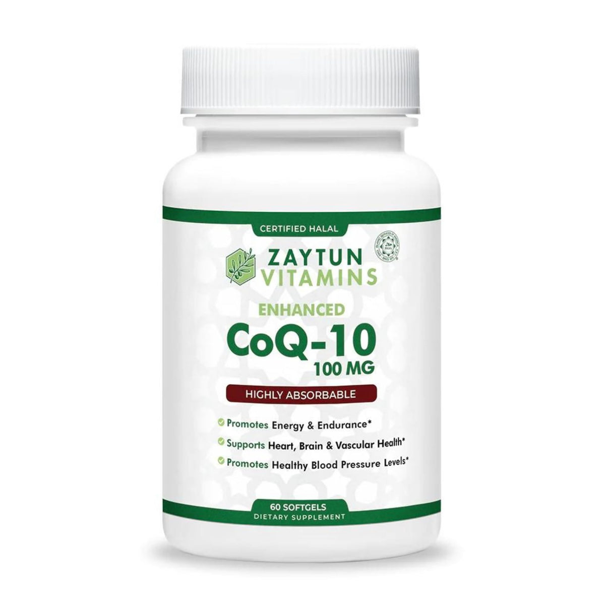 Zaytun Vitamins frasco frontal mostrando diseño y beneficio alta absorción