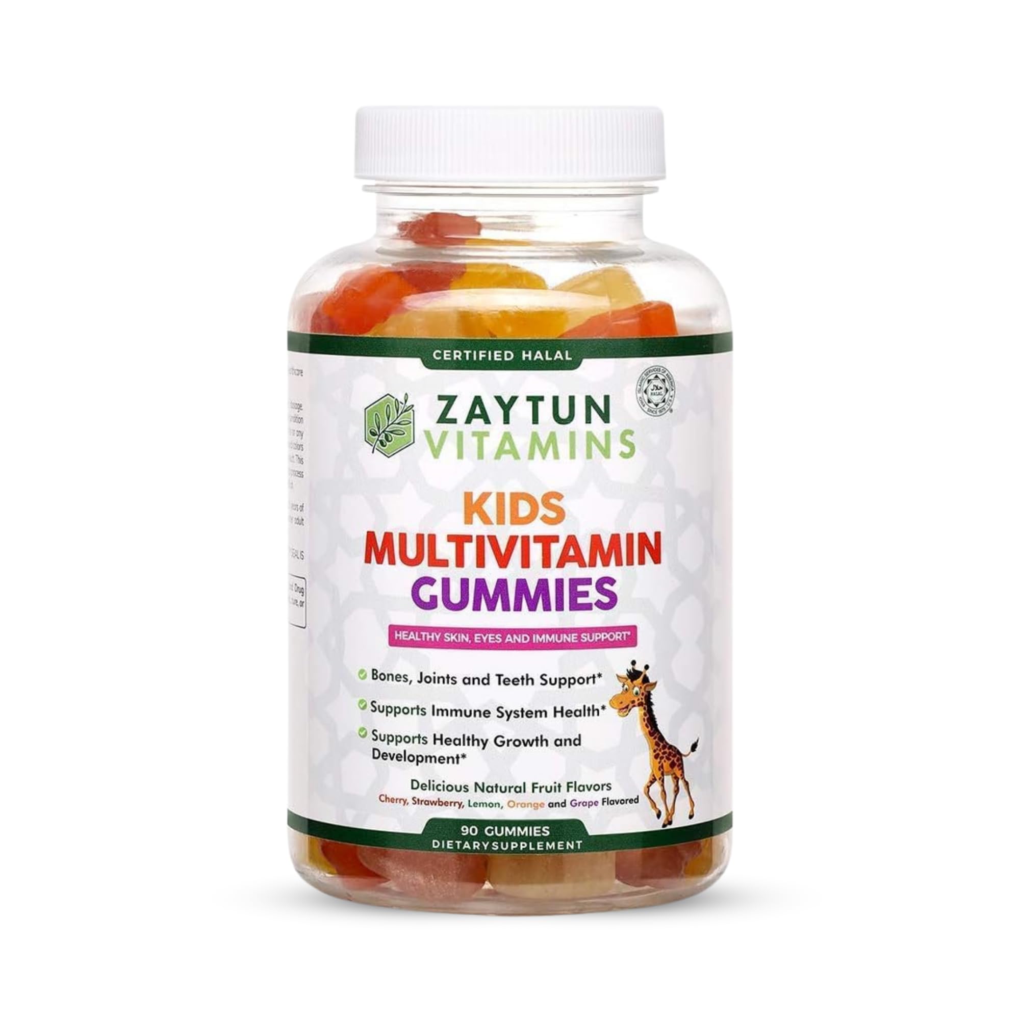 Zaytun frente del empaque mostrando multivitaminas halal y beneficios
