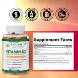 Zaytun Vitamins primer plano de gomitas D3 destacando textura y sabor natural
