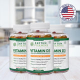 Zaytun Vitamins gomitas D3 en plato mostrando color y atractivo natural