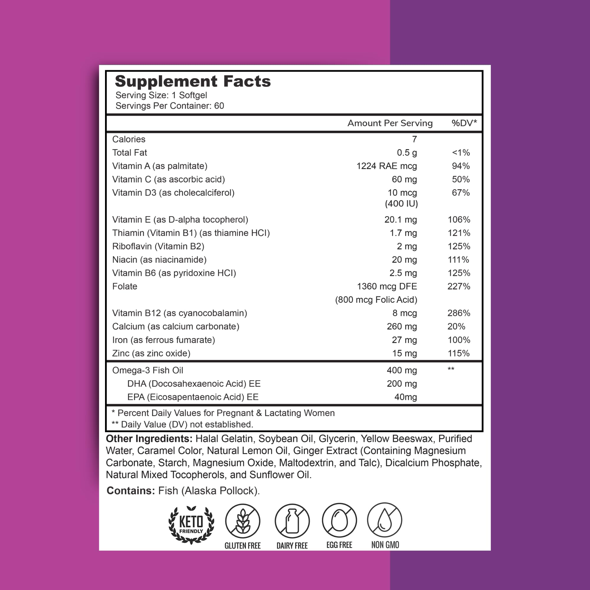 Zaytun Vitamins softgel en primer plano con textura brillante fácil tragar