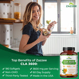 Zazzee cápsula blanda de cerca mostrando textura y fácil de tragar