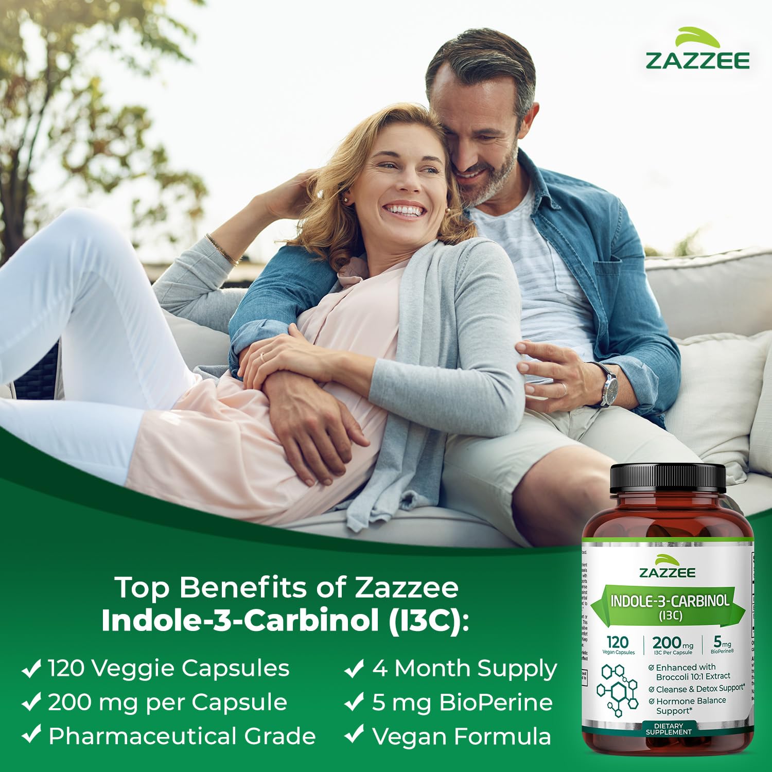 Zazzee cápsula vista cercana mostrando cápsula vegetal intacta