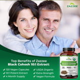 Zazzee cápsulas abiertas con polvo de extracto 10:1 para apreciar concentración