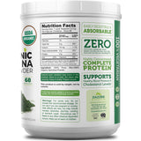 Zazzee cucharadita con spirulina mostrando medición por ración