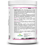 zazzee lado del envase con lista de ingredientes y ausencia de alérgenos comunes