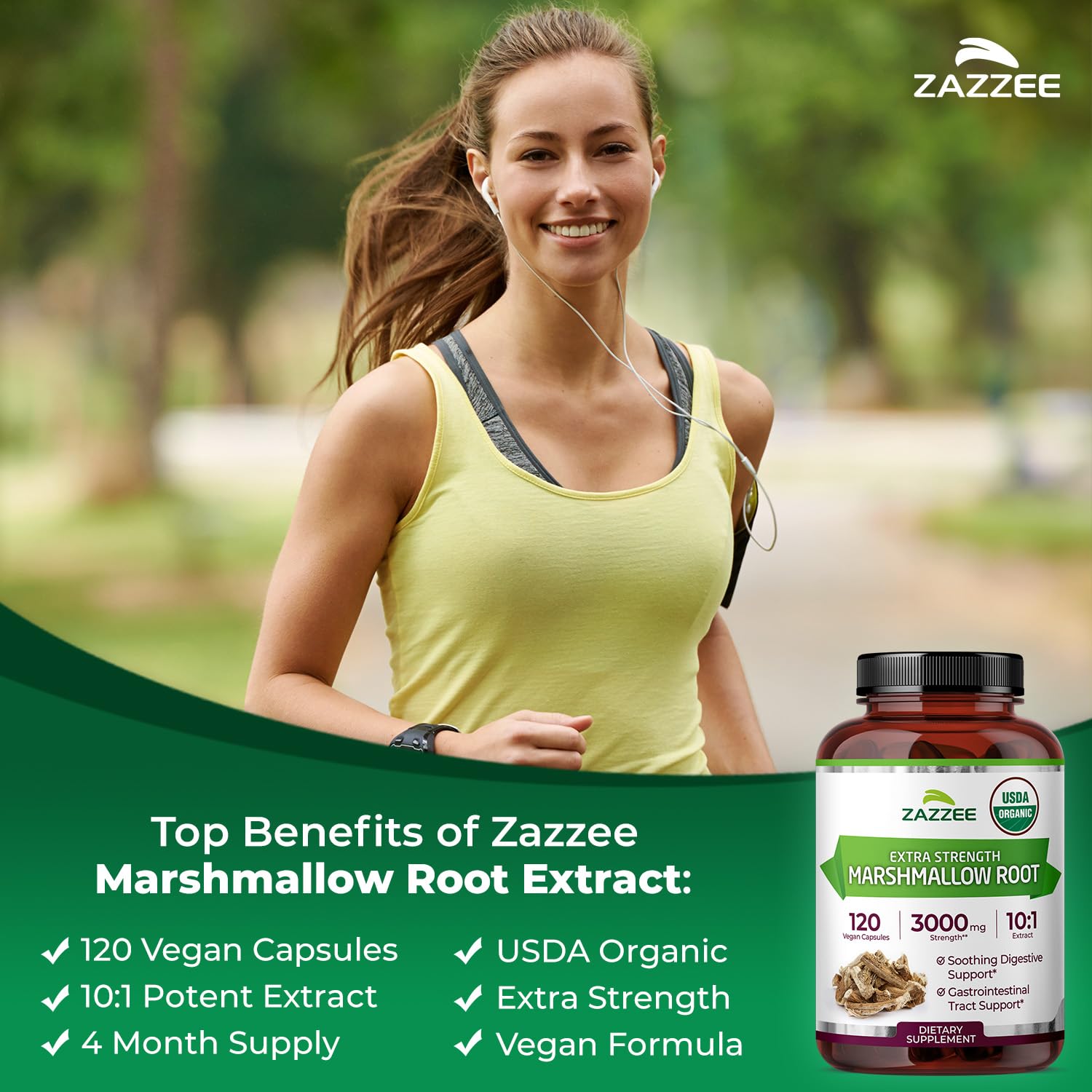 Zazzee etiqueta con sello USDA Organic que garantiza certificación