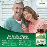 Zazzee etiqueta con certificación USDA Organic para confianza del consumidor