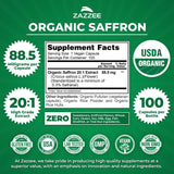 Zazzee etiqueta con certificaciones USDA Organic y trazabilidad clara