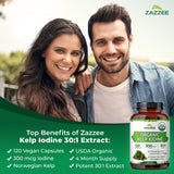 Zazzee etiqueta con certificaciones USDA Organic y seguridad de calidad
