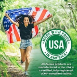 Zazzee etiqueta nutricional y lista de ingredientes para transparencia