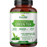 Zazzee envase frontal mostrando 240 cápsulas y beneficios concentrados