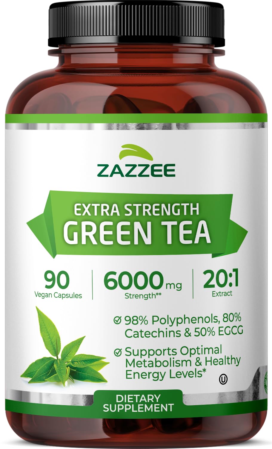 Zazzee frontal del producto mostrando el bote y beneficios principales