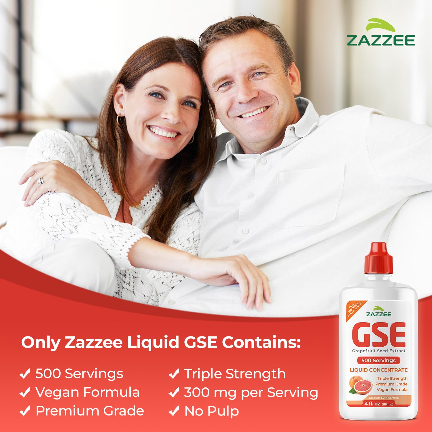 Zazzee botella junto a una regla para mostrar escala y cantidad portable
