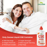 Zazzee botella junto a una regla para mostrar escala y cantidad portable