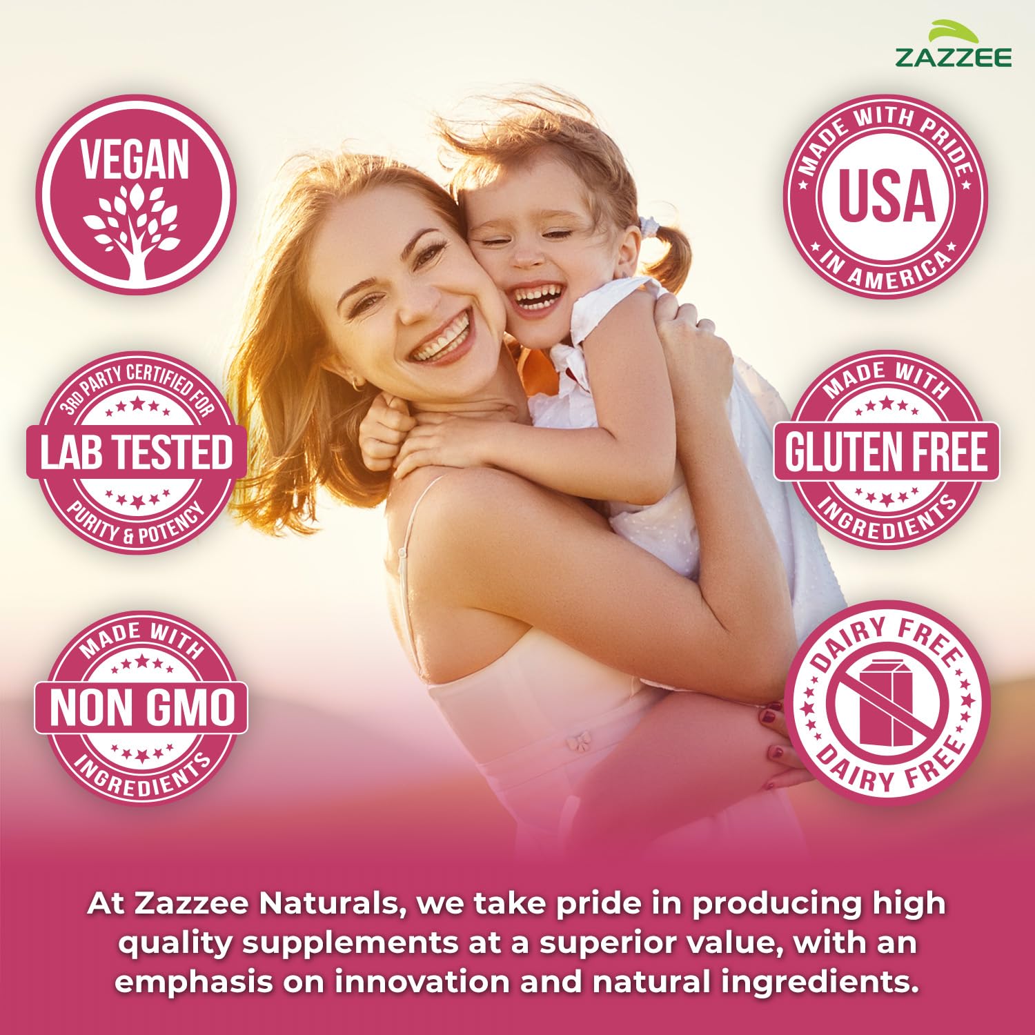 Zazzee inositol en polvo e ingredientes puros enfatizando pureza
