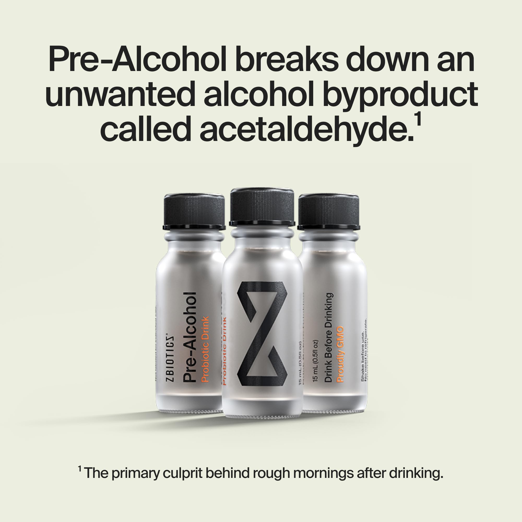 ZBiotics primer plano de la botella mostrando textura y aplicador útil