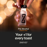 Etiqueta de ZBiotics con información de patente y seguridad visible