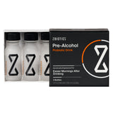 ZBiotics vista frontal del pack de 3 botellas práctico para viajar