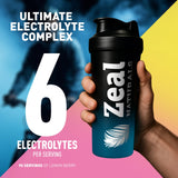 Zeal Naturals vaso con bebida Lemon Berry listo para beber y rehidratar rápido