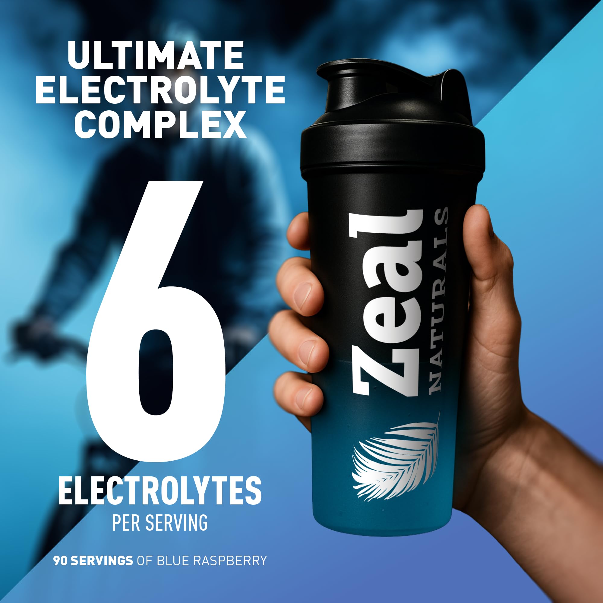 Zeal Naturals cuchara con porción para comparar tamaño y medirservicio exacto