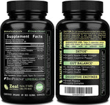 Zeal Naturals comparación de tamaño con monedas, referencia visual de las cápsulas