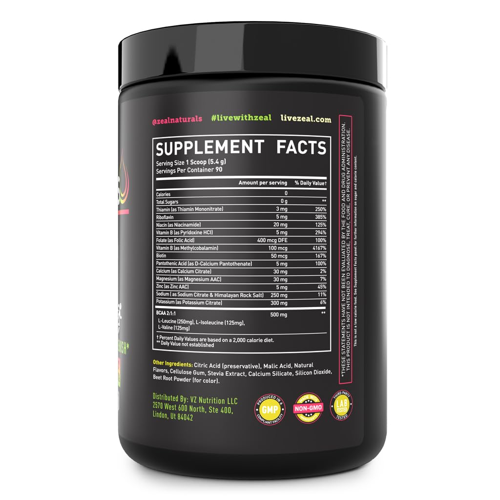 Zeal Naturals cucharada con polvo lista para mezclar rápida absorción