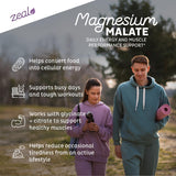 Zeal Naturals envase abierto con 180 cápsulas para suministro prolongado