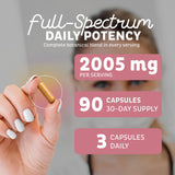 Zeal Naturals etiqueta con información nutricional y pruebas de laboratorio
