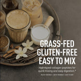 Zeal Naturals etiqueta de ingredientes que destaca tipos de colágeno