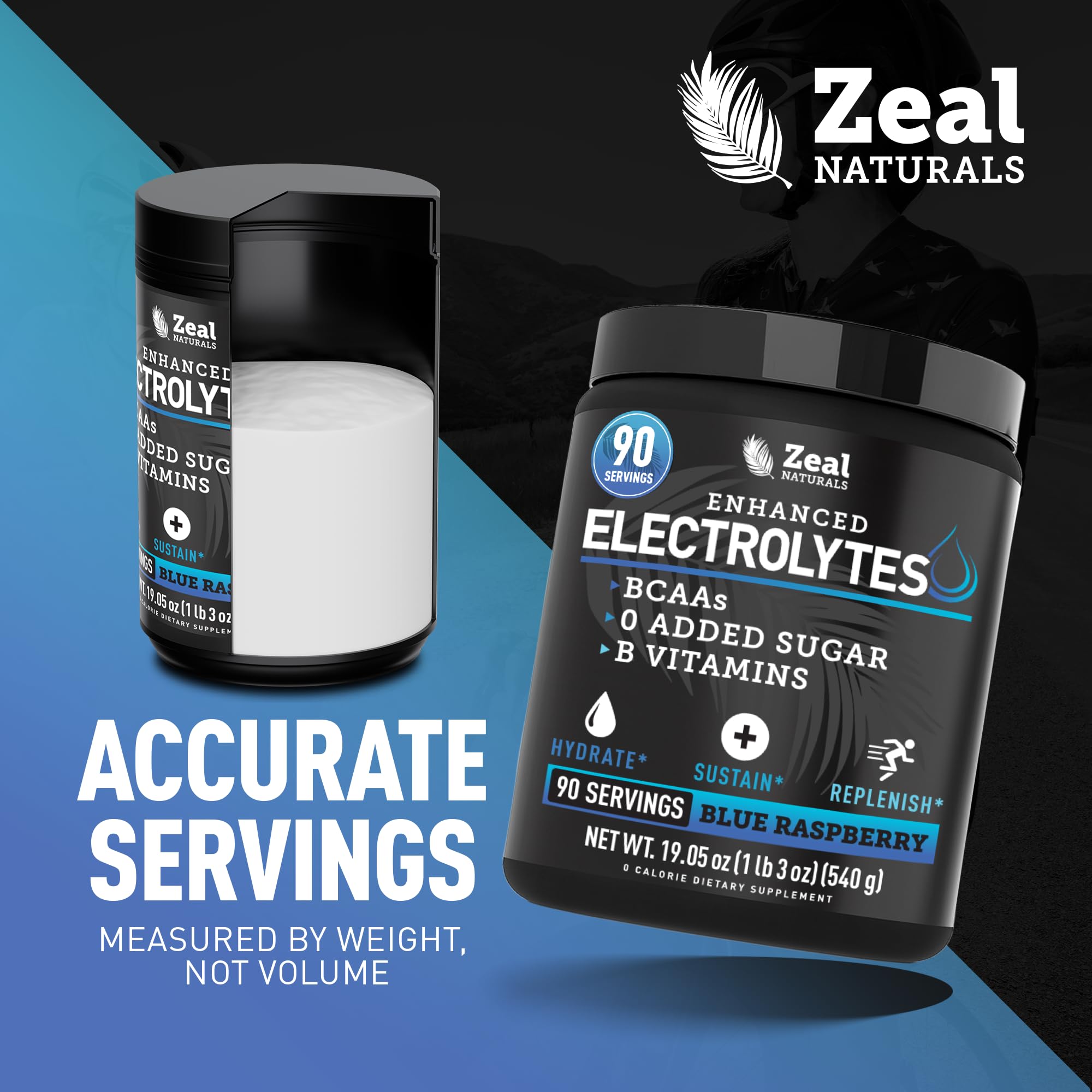 Zeal Naturals etiqueta con ingredientes y certificación GMP visible para confianza