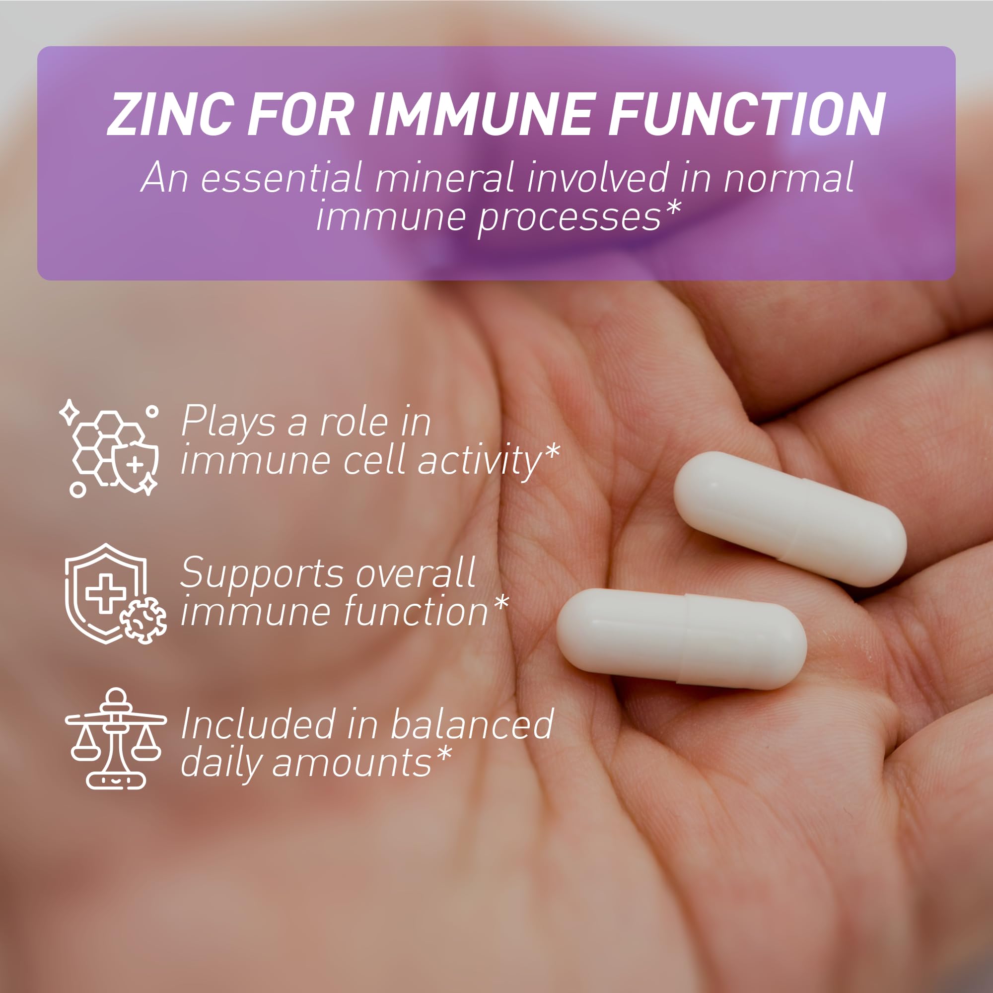 Zeal Naturals etiqueta nutricional con dosis y certificación GMP visible