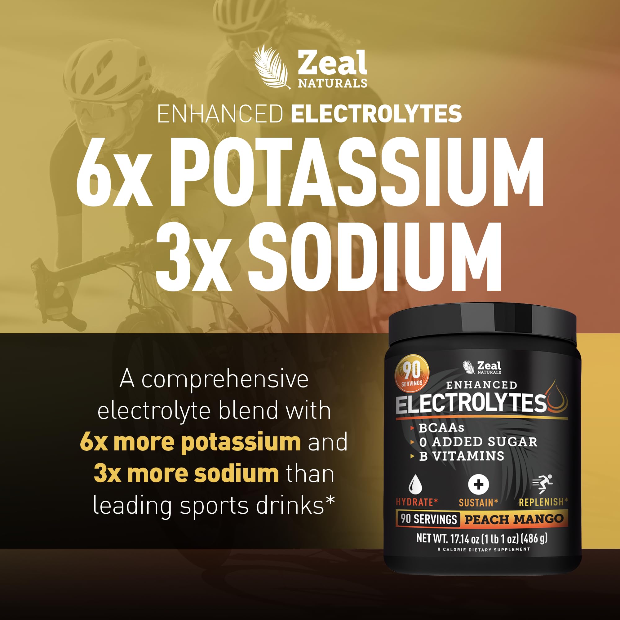Zeal Naturals bebida diluida en vaso lista para hidratación inmediata