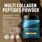 Zeal Naturals textura del polvo vainilla, fácil mezcla y sabor agradable