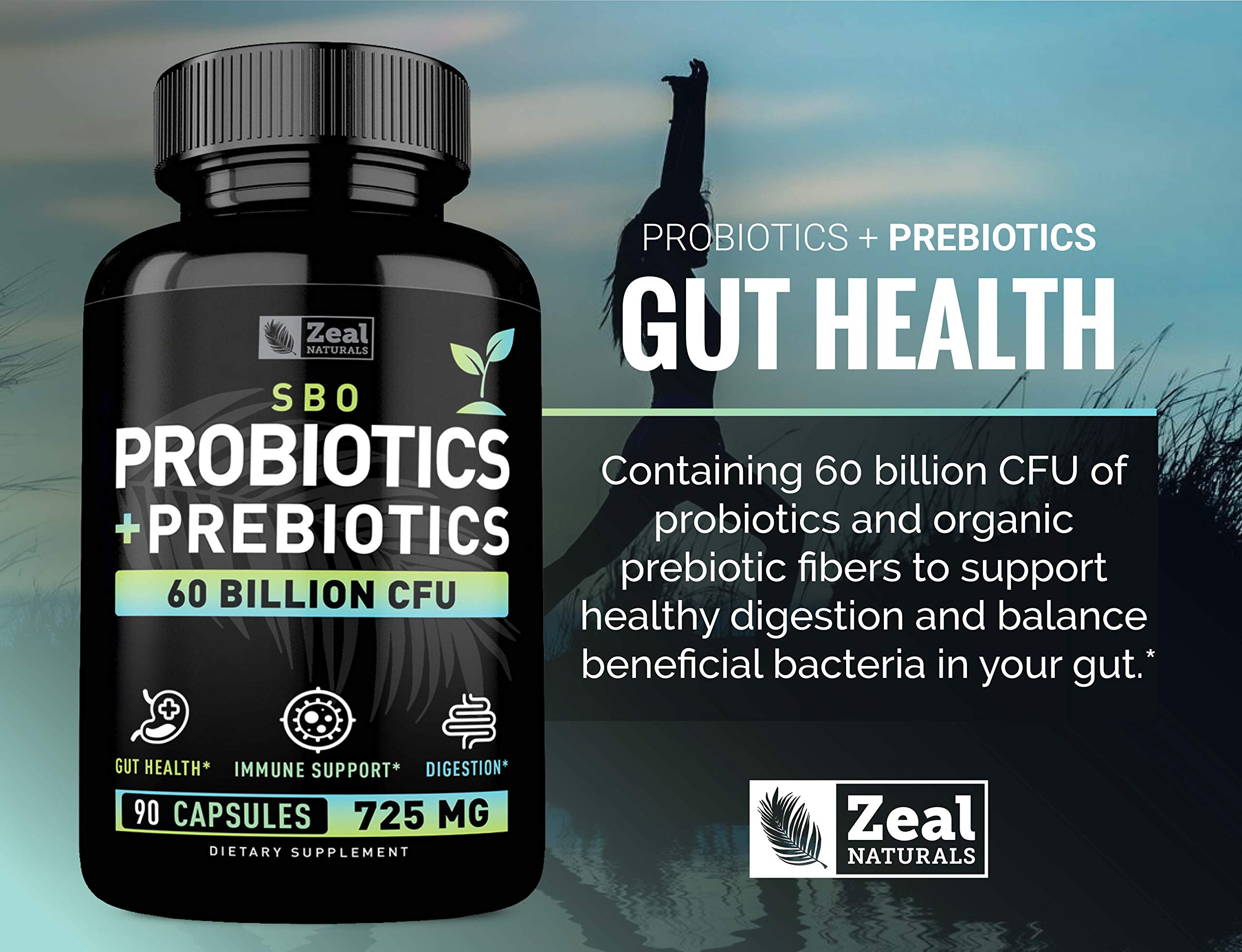 Zeal Naturals cápsula junto a desayuno para integración diaria práctica