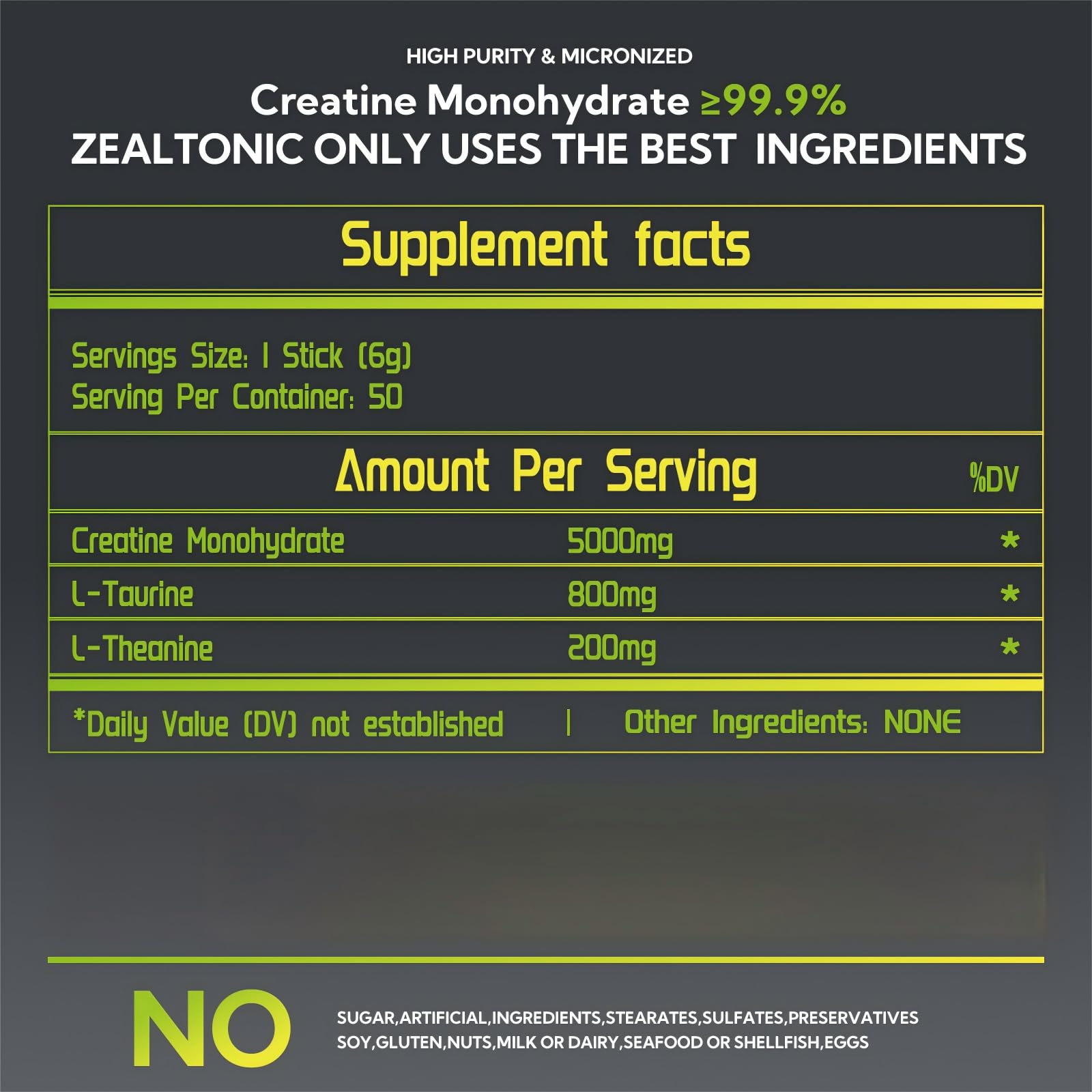 Zealtonic polvo micronizado vista de textura que facilita disolución