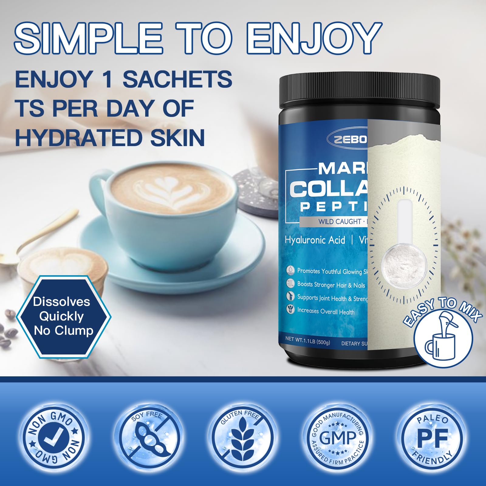 ZEBORA en entorno lifestyle con frutas y batido inspira rutina de belleza diaria