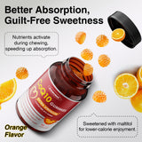 ZEBORA gominolas sobre superficie, sabor naranja apetecible y fácil uso